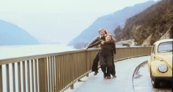 1976, Paul und Ursel auf der Reise nach Bayern. Foto: privat